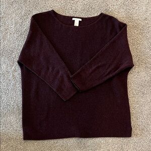 Elegant H&M Burgundy Women's Sweater